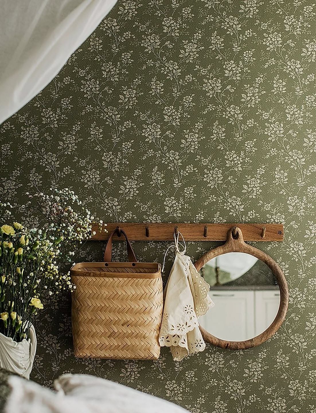 Wallpaper Patricia Reed green