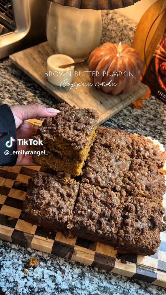 Brown Butter Pumpkin Coffee Cake