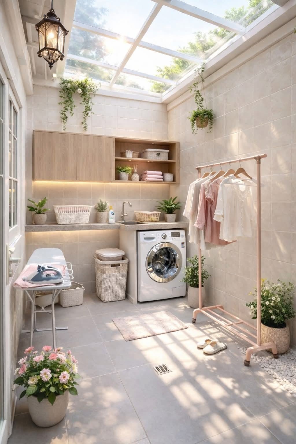 Washing Machine Room, Laundry Room Aesthetic, Small House Inspiration, Bedroom Ideas For Small Rooms Diy, House Floor Design