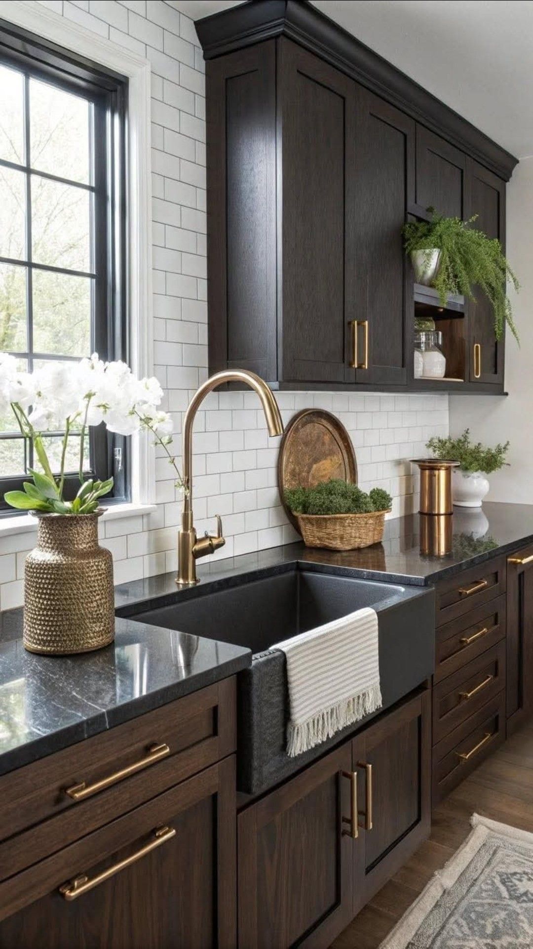 Black Brass Kitchen Decor and Organization Inspiration
