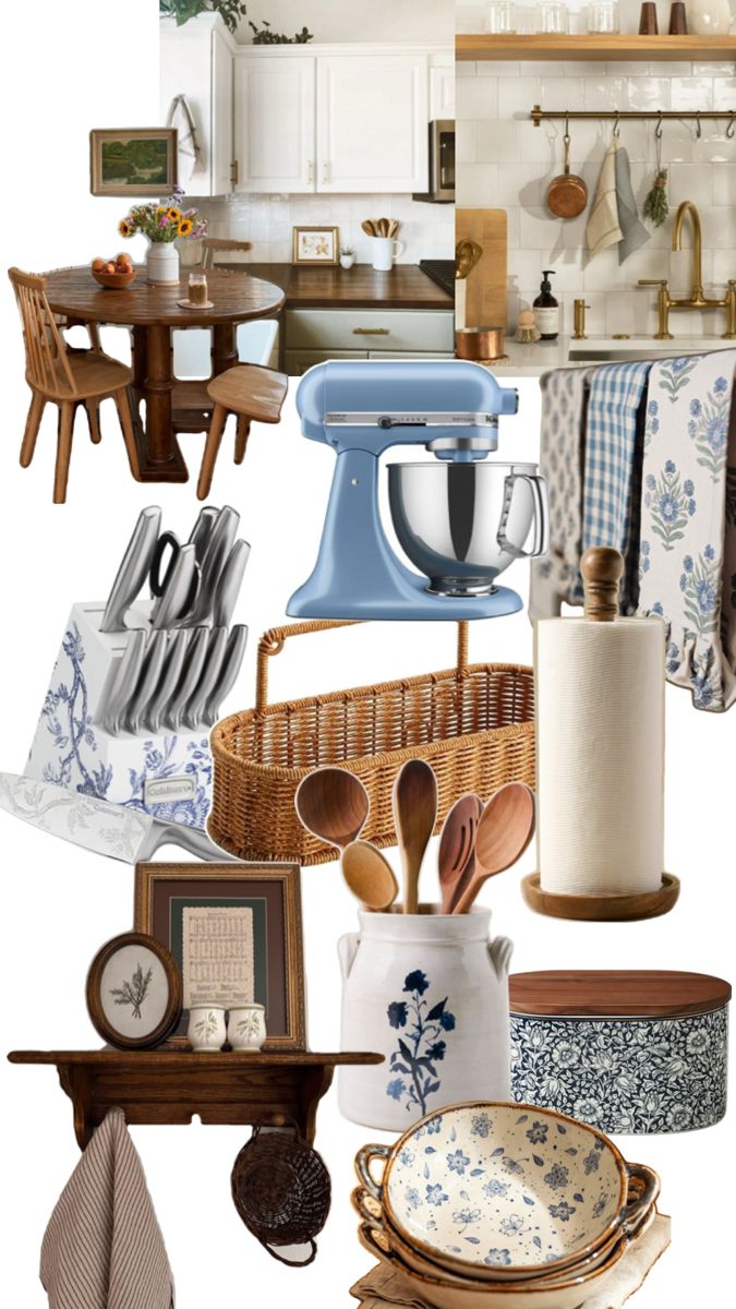 Blue Vintage Kitchen Design and Decor Inspiration