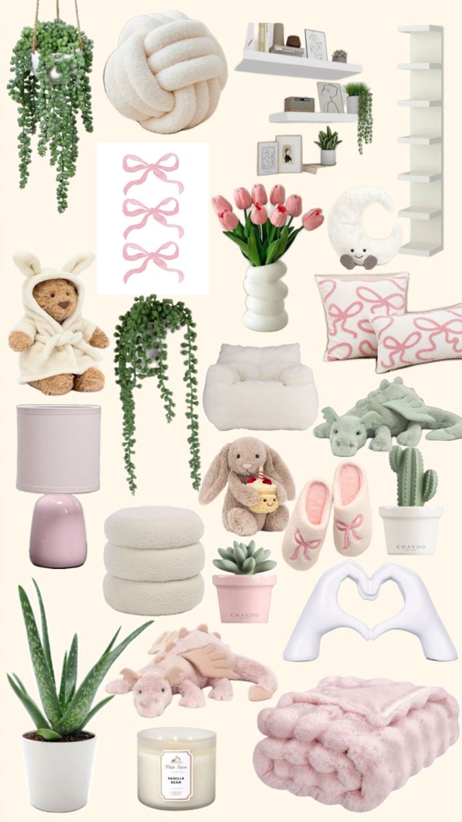 Stuff To Decorate Your Room With, Room Decor Ideas Ikea, Stuff For Rooms, Pink And White Palette, Cute Bedroom Decor Aesthetic