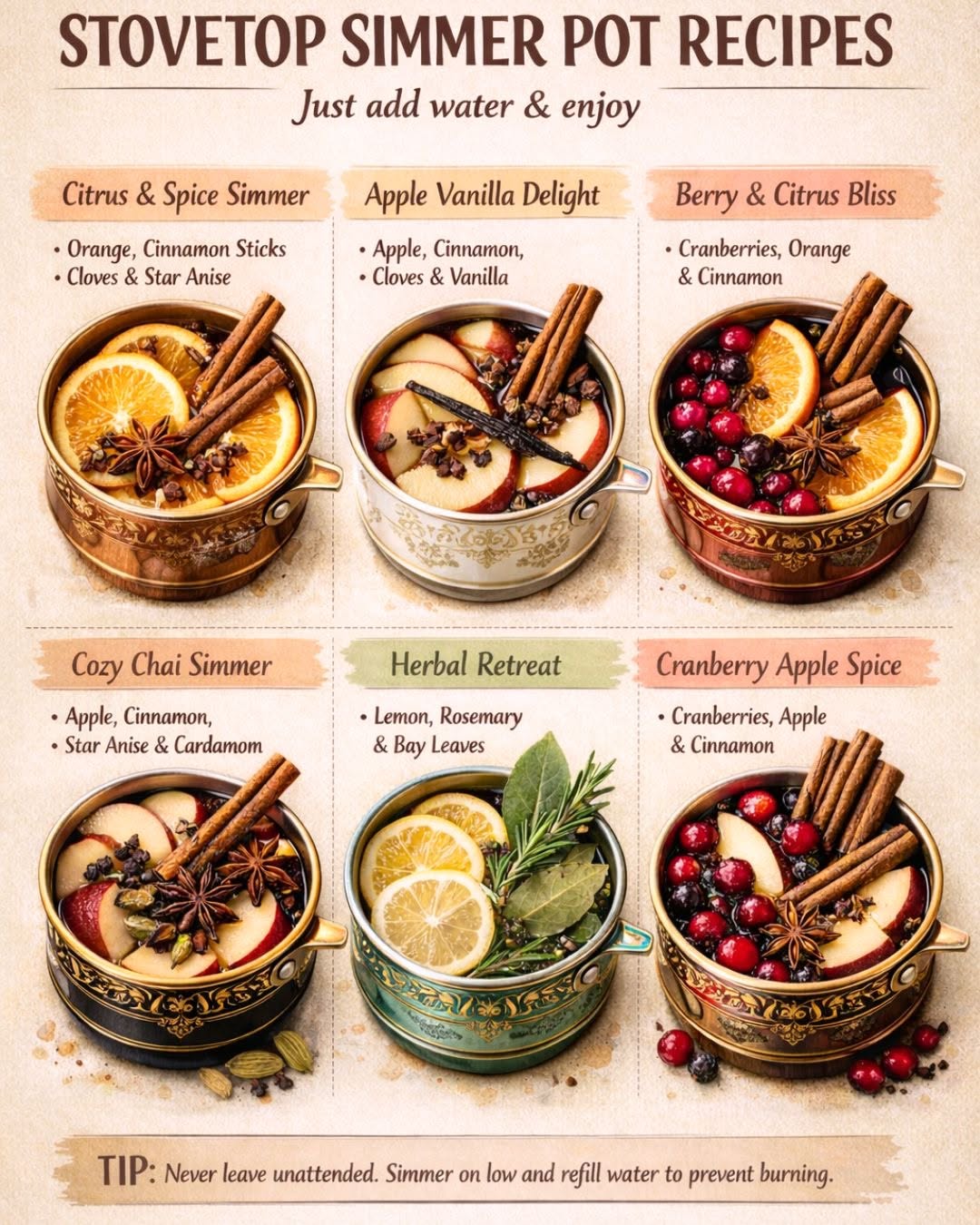 Summer Stovetop Simmer Pot with Citrus and Cranberries