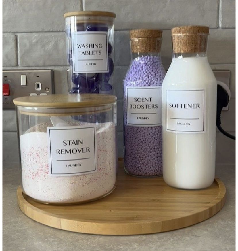 Laundry Room Soap Storage, Laundry Soap Organization Storage, Aesthetic Containers, Laundry Room Organizer, Laundry Containers