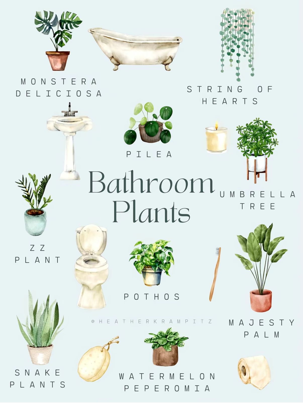 Bathroom House Plants, Bathroom Plant Ideas For Relaxation, Plants In The Bathroom, Plants For Your Bathroom, Bathroom Plants For Relaxation