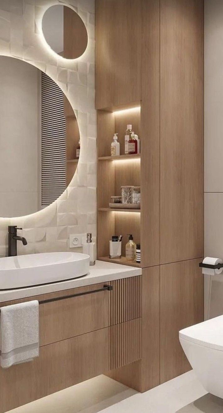 Wall-mounted Toilet Features, Washroom Shelves, Washroom Shelf Ideas, Washroom Shelves Ideas, Toilet With Shelves