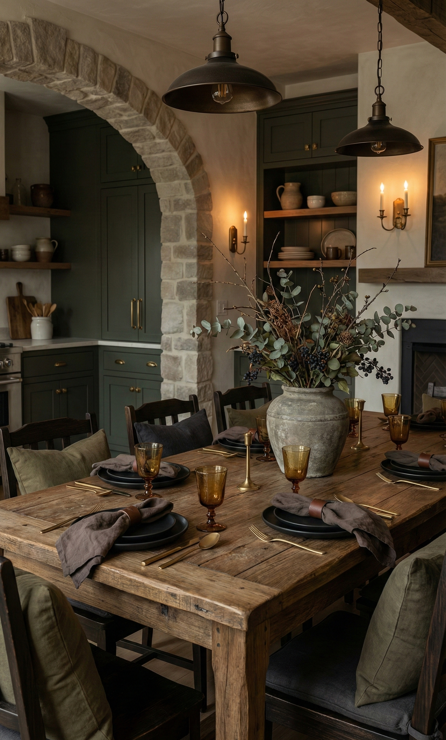 Farmhouse Moody Kitchen Design and Decor Inspiration