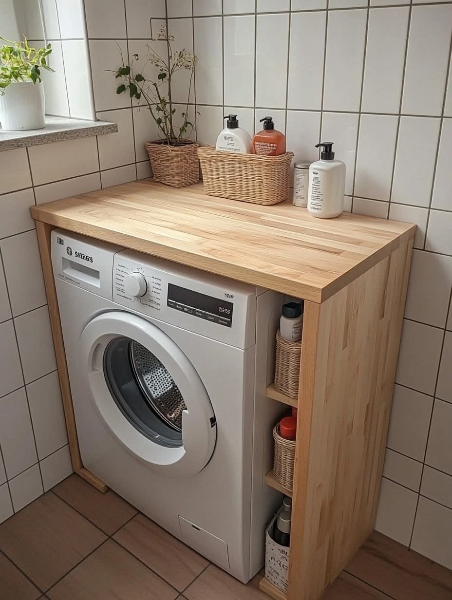 Washer Storage Ideas, Shelf Over Washing Machine, Washer Dryer Room Ideas Small Spaces, Washing Machine Area