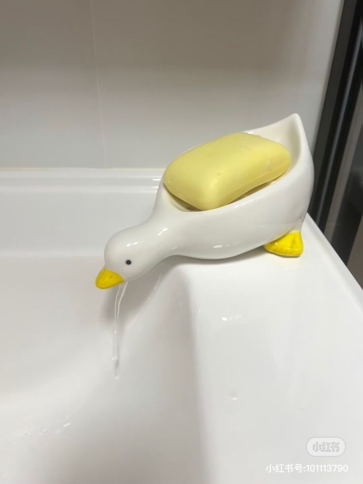 Duck Soap Dispenser Ideas, Duck Bathroom Accessories, Duck Sink, Cute Ceramic Duck Decor, Duck Themed Home Accessory