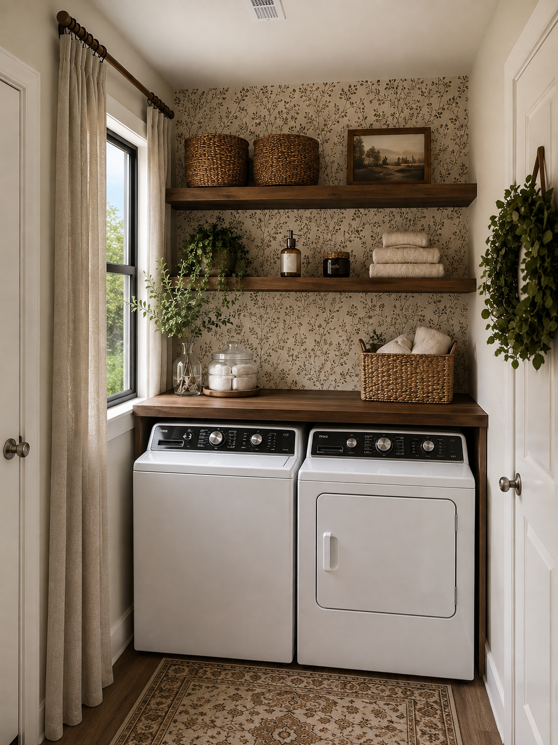 Laundry Room Storage Organizer for Shelves and Baskets