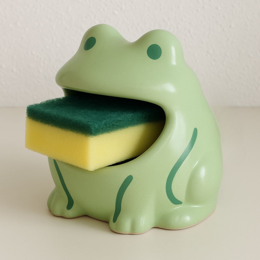 Home Stuff Ideas, Unique House Items, Ceramic Household Items, Cute House Decorations, Frog Home Décor