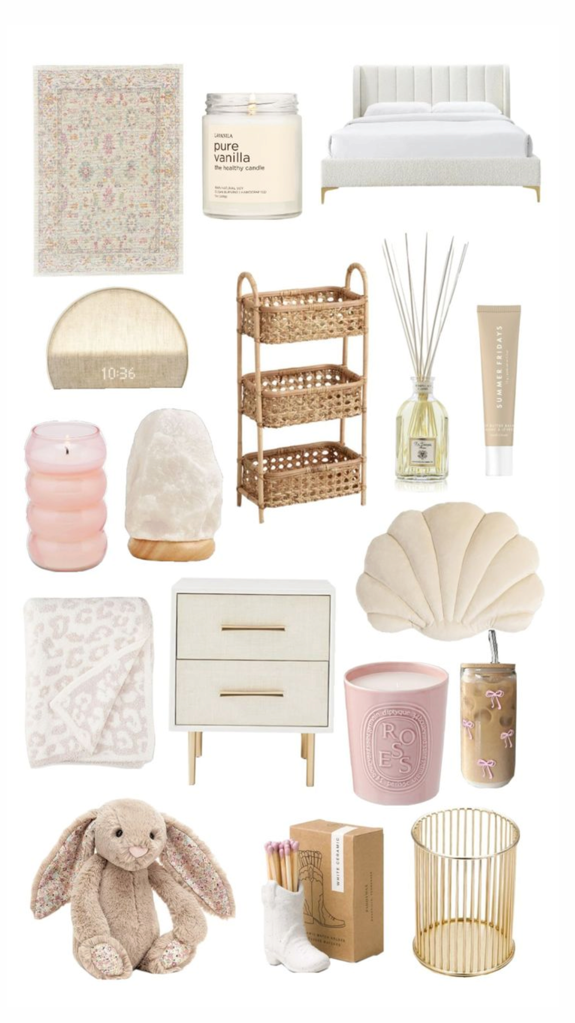 Soft Preppy Room, Astetic Room Decor, Aesthetic Room Furniture, Cute Girly Room Decor, Minimalist Bedroom Gold Accents, Girl Room Inspo