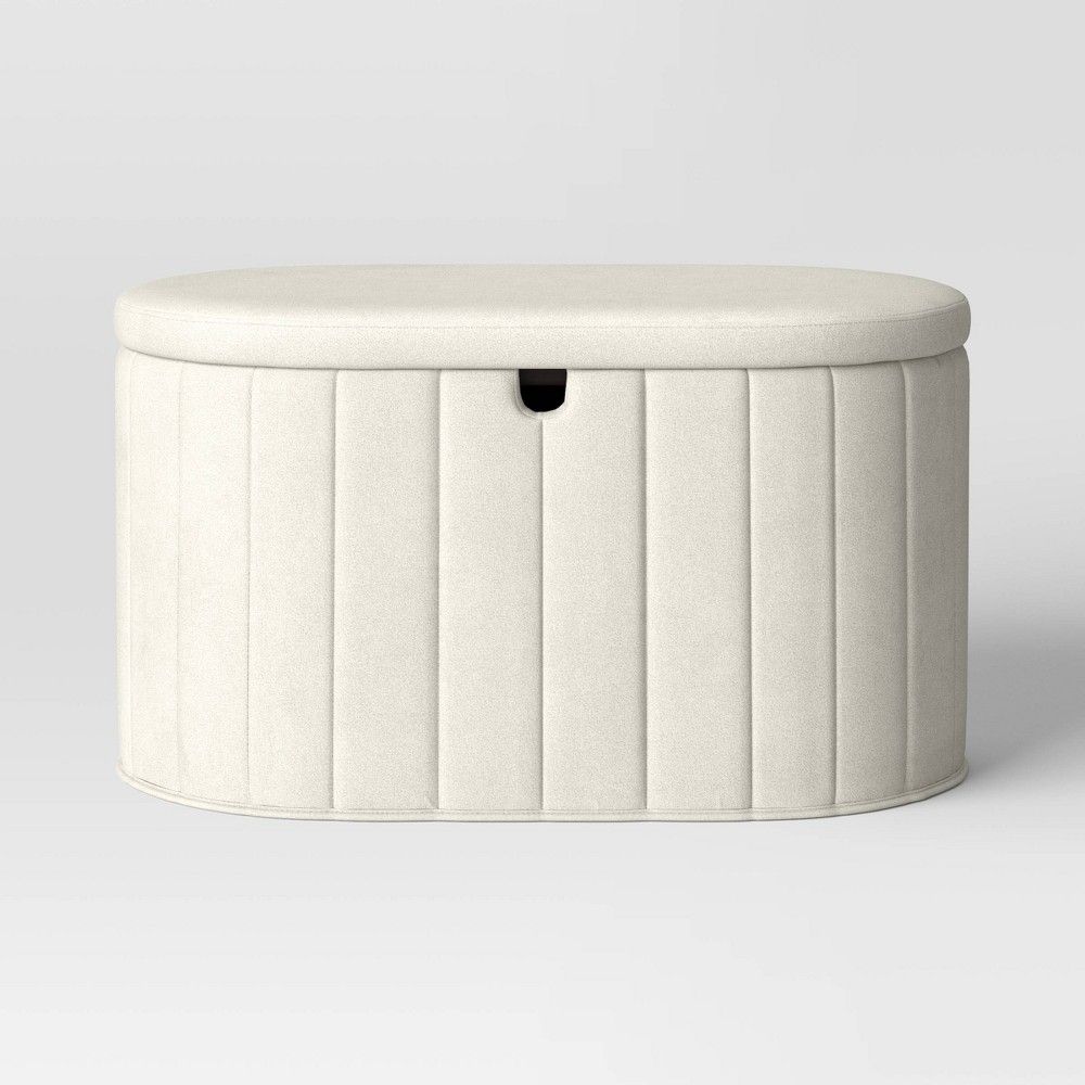 32 Folding Double Storage Bench Cream – Room Essentials