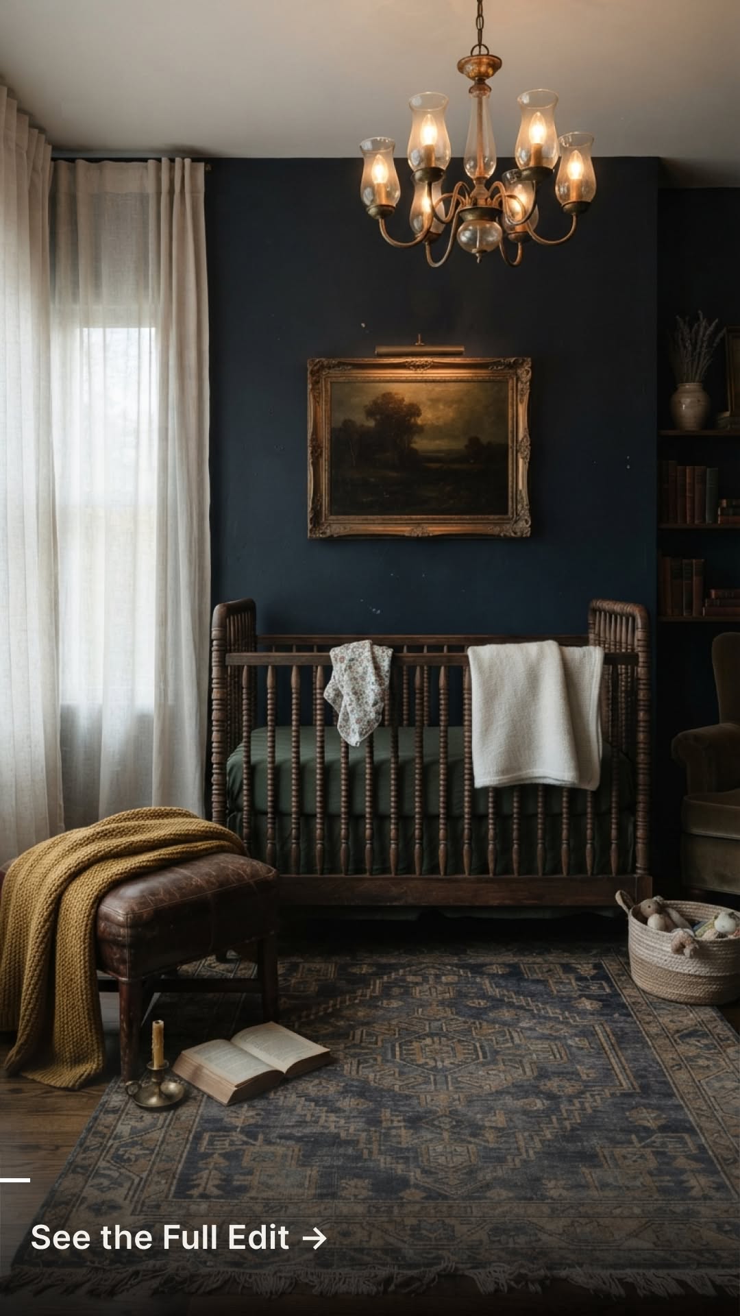 Blue Moody Bedroom Decor and Organization Inspiration