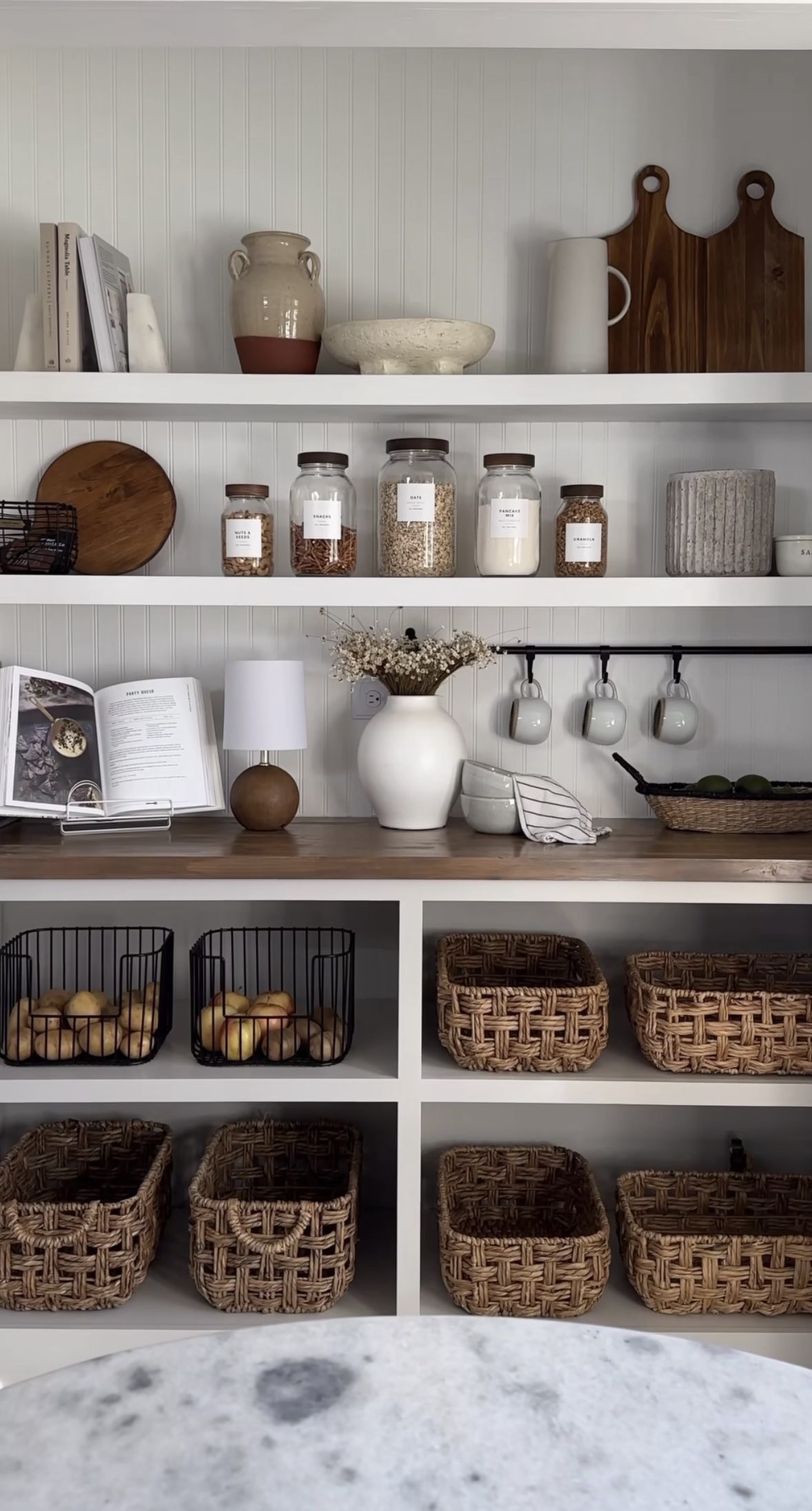 Open Bookshelf for Living Room Storage and Display