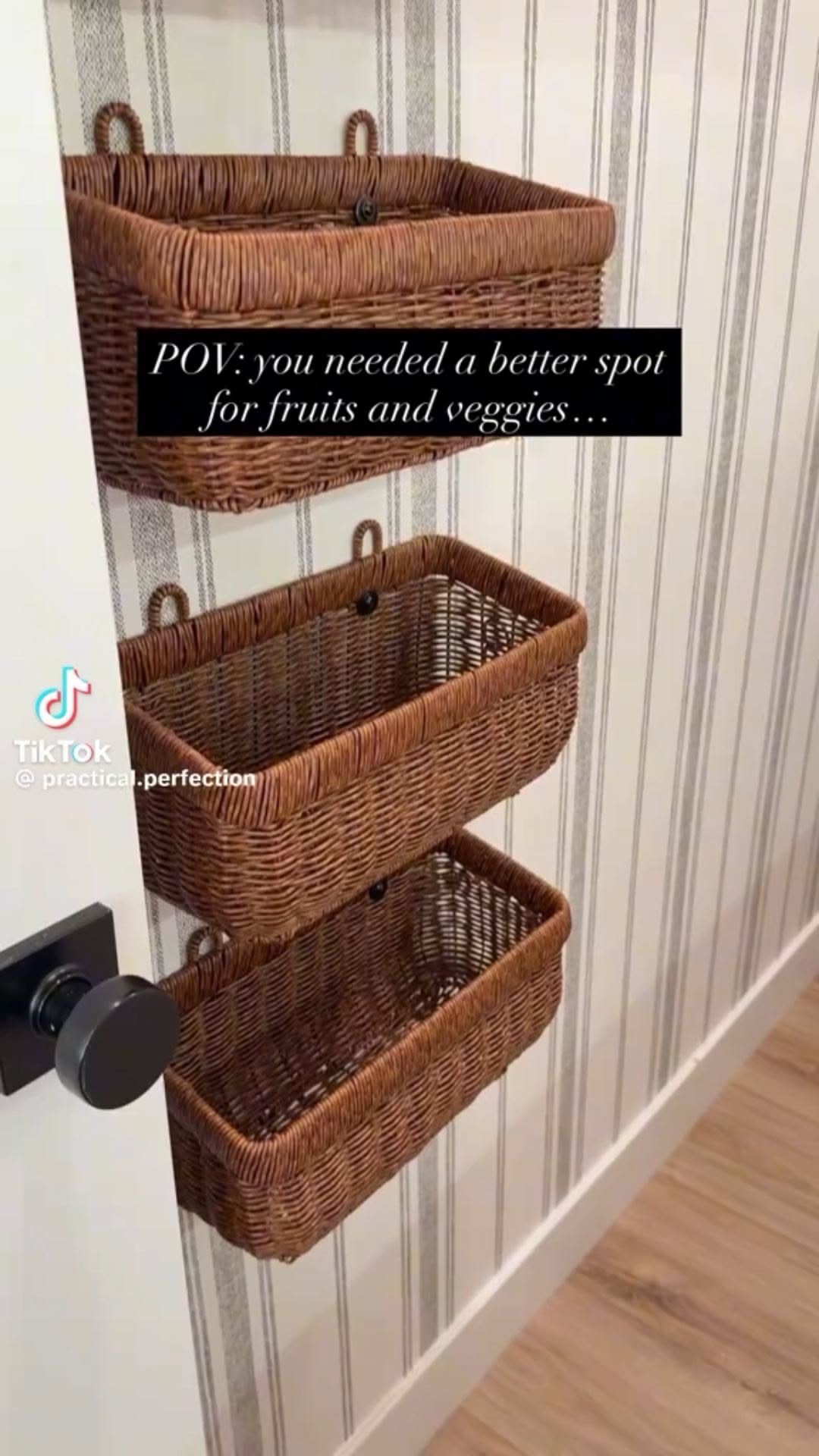 Hanging Storage Basket for Kitchen Organization