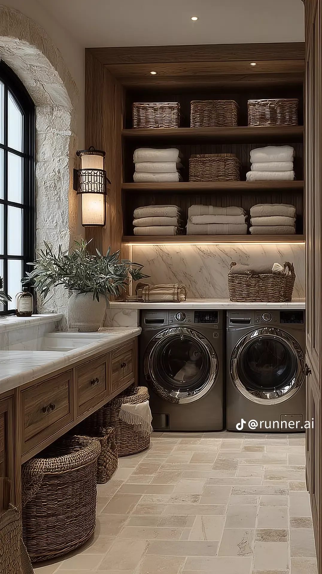 Laundry Room Storage Organizer for Shelves and Baskets