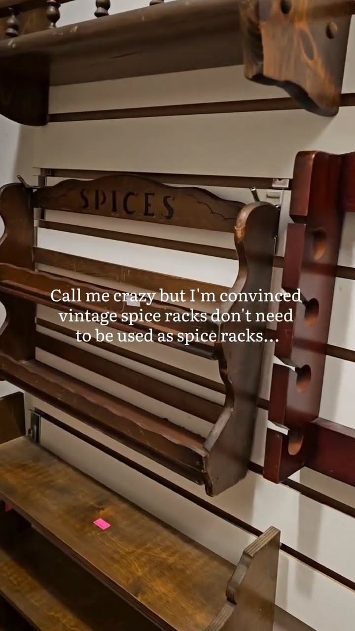 Vintage Spice Rack Organizer for Bathroom Storage