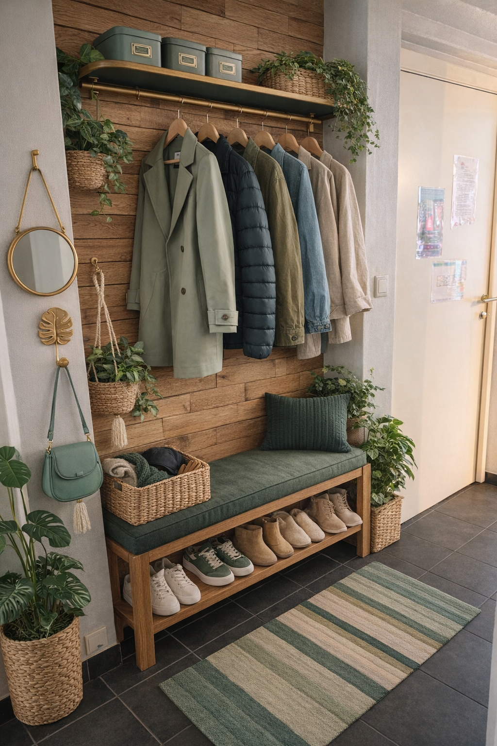rustic-style entryway storage unit,  &hellip;