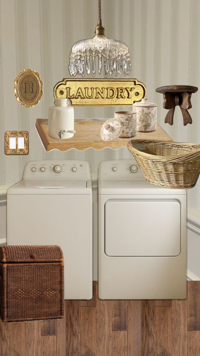 Laundry Room Storage Organizer for Shelves and Baskets