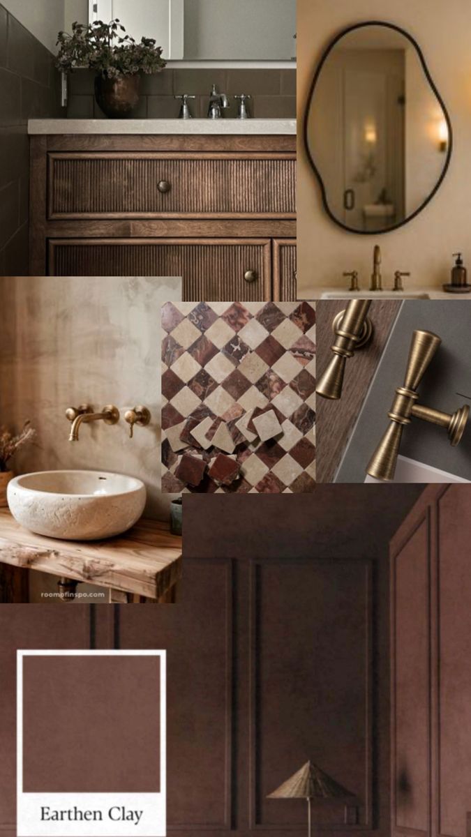 Beige Brown Bathroom Decor and Organization Inspiration