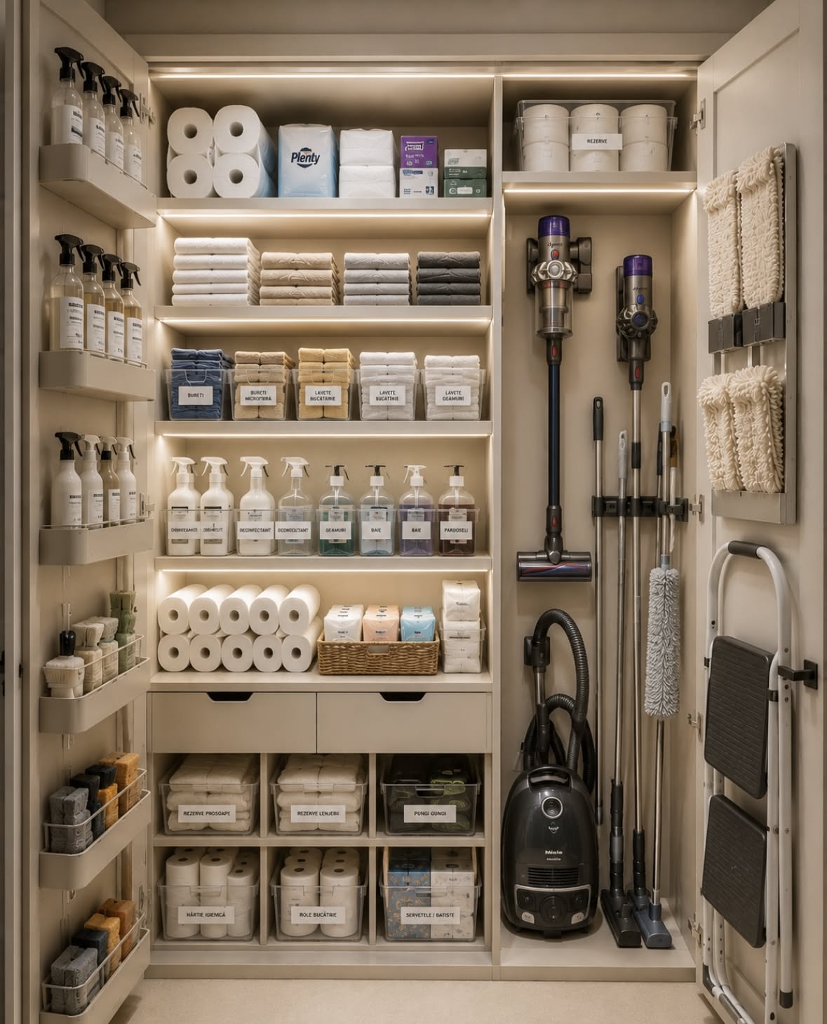 Cleaning Supply Organizer for Cabinets and Closets