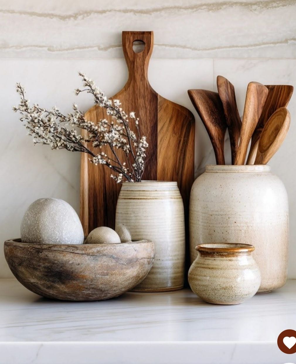 Organic Modern Kitchen Decor and Organization Inspiration