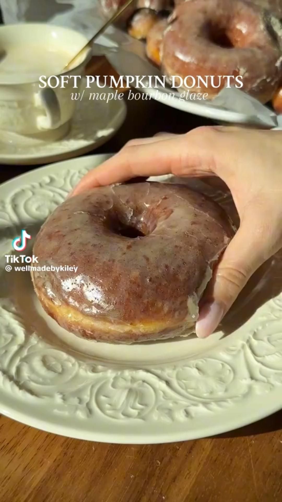 Pumpkin Maple Donuts