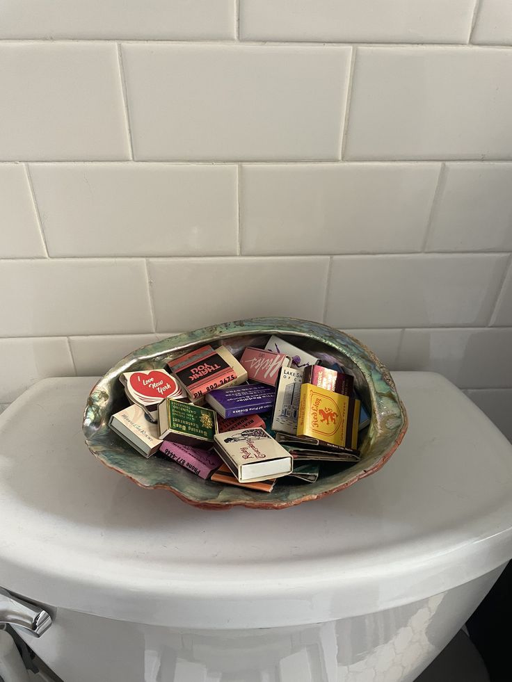 Decorative Candy Bowl for a Quirky Bathroom Counter