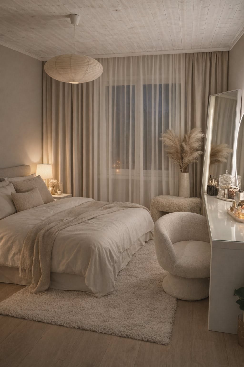 Room Makeover Bedroom Ideas Aesthetic, Clean Girls Room, Clean Girl Room Inspo Aesthetic, Cream Aesthetic Bedroom, Bedroom Girl Aesthetic