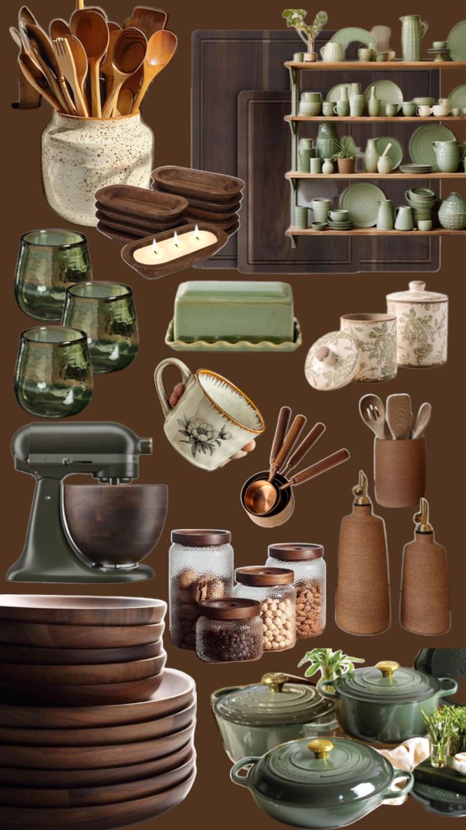 Kitchen Dinnerware and Cup Set for Open Shelf Storage