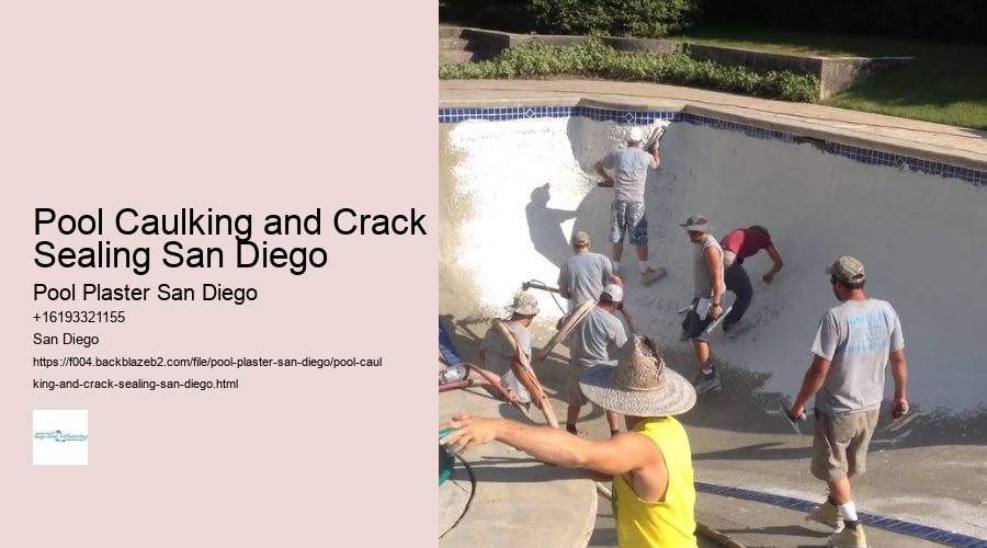 Pool Caulking and Crack Sealing San Diego