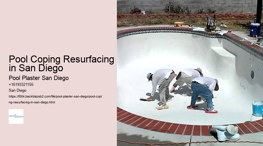 Pool Coping Resurfacing in San Diego