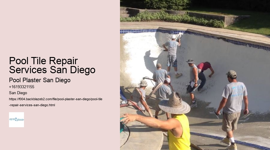 Pool Tile Repair Services San Diego