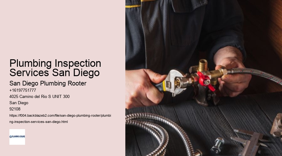 Plumbing Inspection Services San Diego