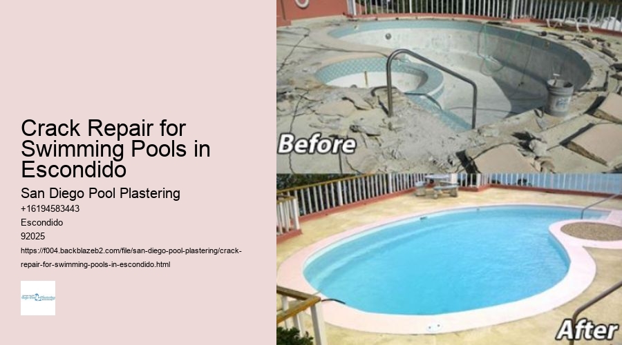 Crack Repair for Swimming Pools in Escondido