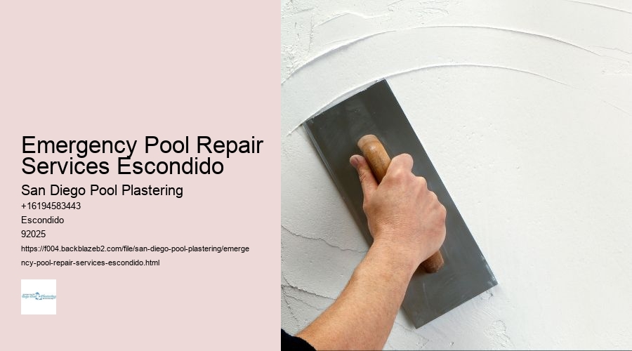 Emergency Pool Repair Services Escondido