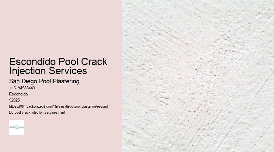 Escondido Pool Crack Injection Services