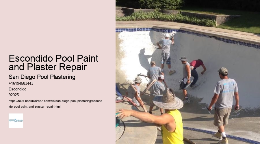 Escondido Pool Paint and Plaster Repair