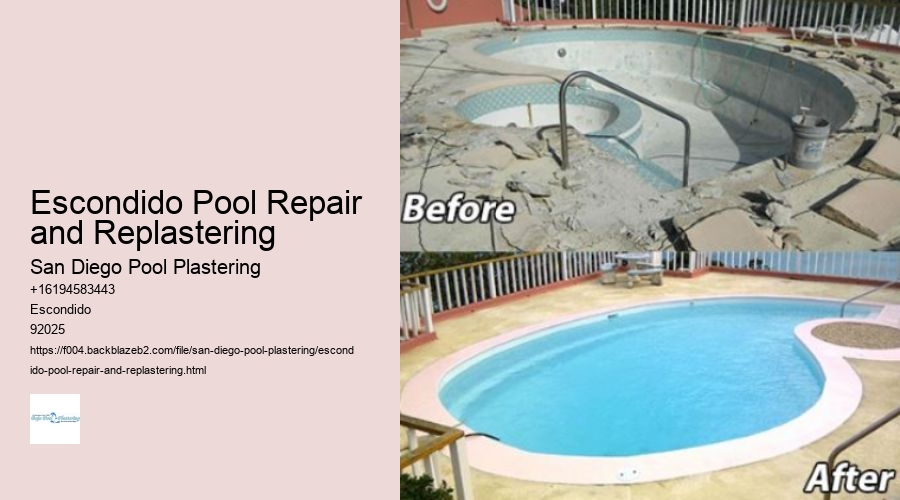 Escondido Pool Repair and Replastering
