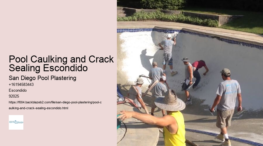 Pool Caulking and Crack Sealing Escondido