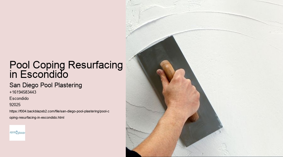 Pool Coping Resurfacing in Escondido