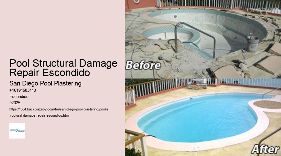Pool Structural Damage Repair Escondido