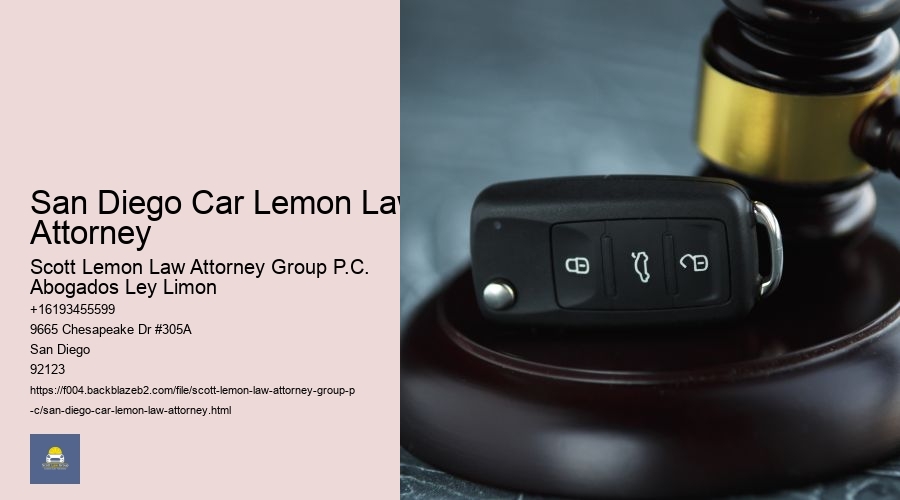San Diego Car Lemon Law Attorney