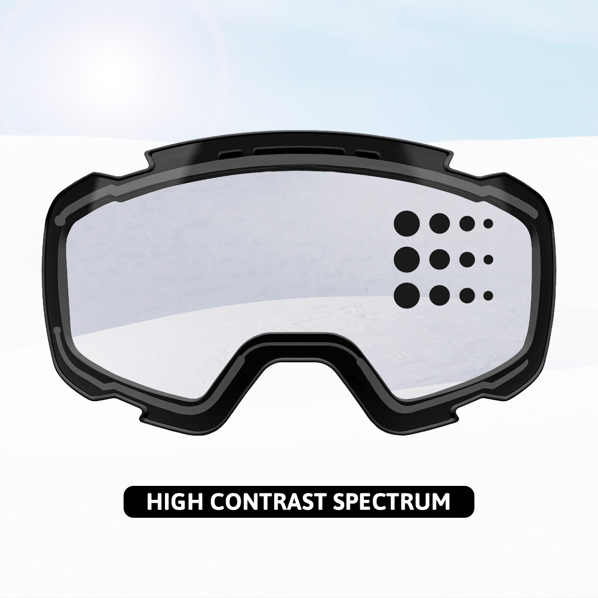 High contrast spectrum lens technology