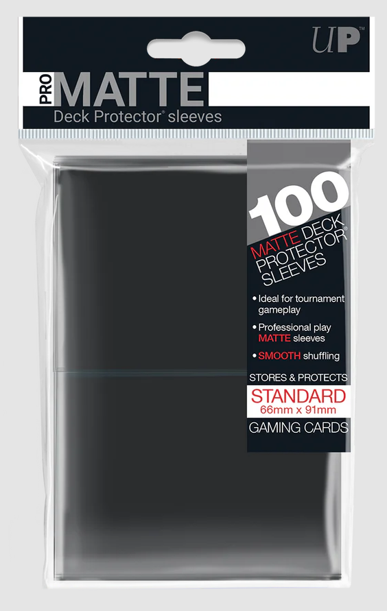 Ultra Pro - Matte Card Sleeves Black (100 Sleeves)