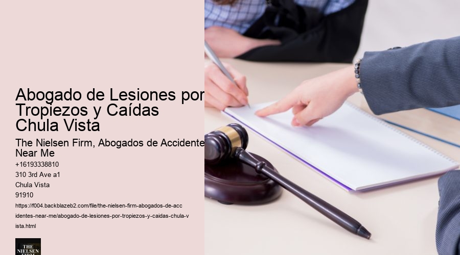Abogado de Lesiones por Tropiezos y Caídas Chula Vista