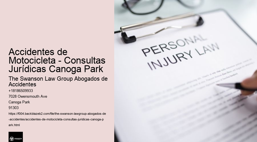 Accidentes de Motocicleta - Consultas Jurídicas Canoga Park