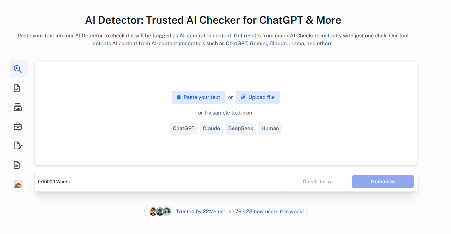 Top AI content detector tools