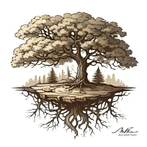 Tree Representing Family And Discipline